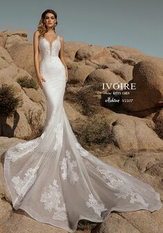 IVOIRE by KITTY CHEN ASHTON,V2107 Sheath Wedding Dress