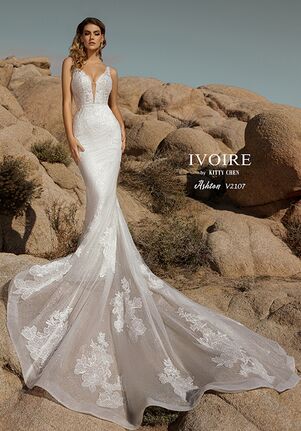 IVOIRE by KITTY CHEN ASHTON,V2107 Sheath Wedding Dress