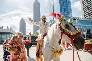 Groom During Baraat Procession