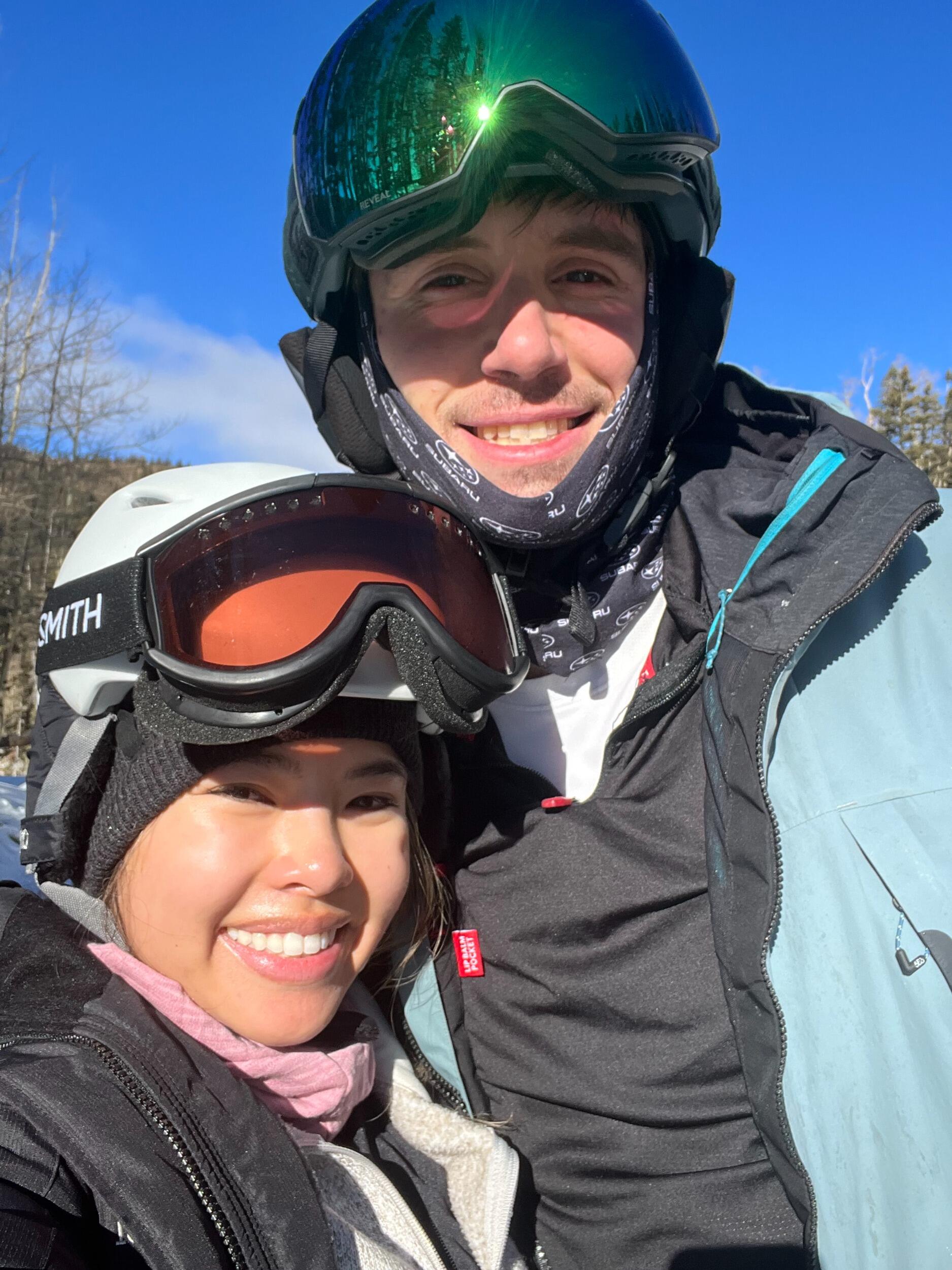 Santa Fe, NM: First day he took me to the slopes. 