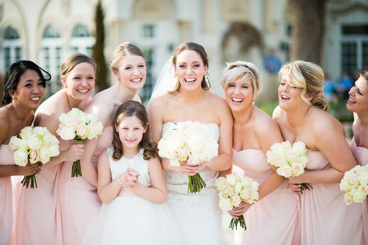 Blush Pink Bridesmaid Dresses