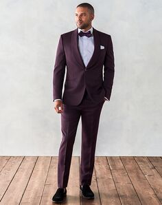 The Black Tux Plum Shawl Tuxedo Purple Tuxedo