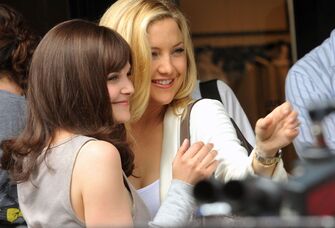 Kate Hudson and Ginnifer Goodwin on set for "Something Borrowed" photo taken in May 2010 in New York City