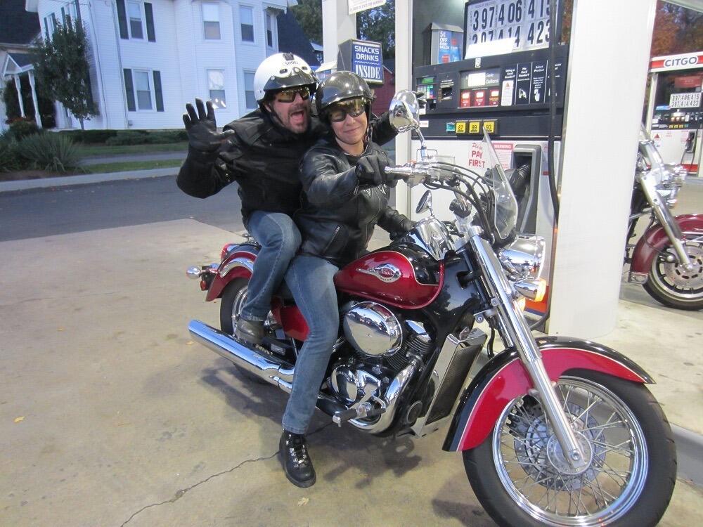 Having some fun on one of our many group rides!