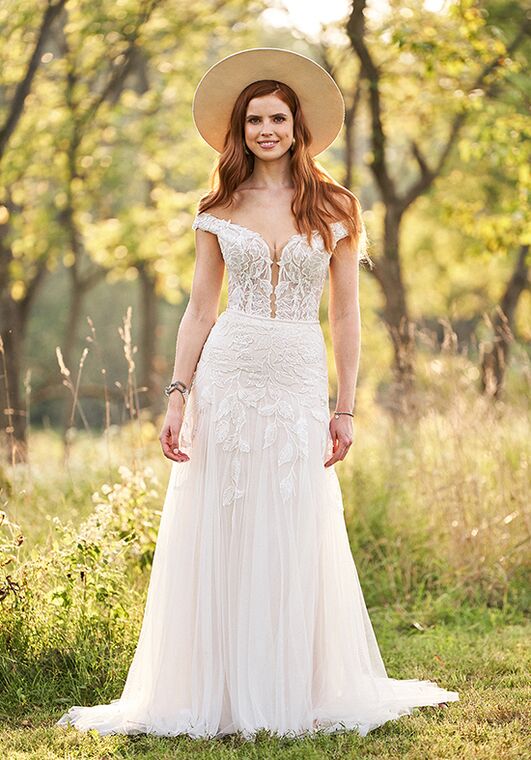 Lillian West 66244 Trumpet Wedding Dress - 2