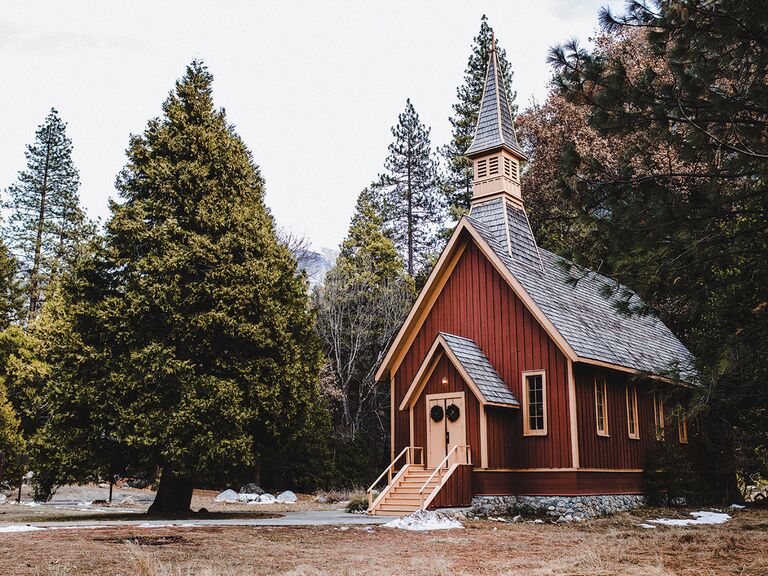Yosemite Valley Chapel wedding venue in California