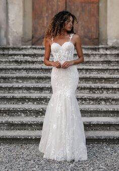 Abella Esther Fit-and-Flare Wedding Dress