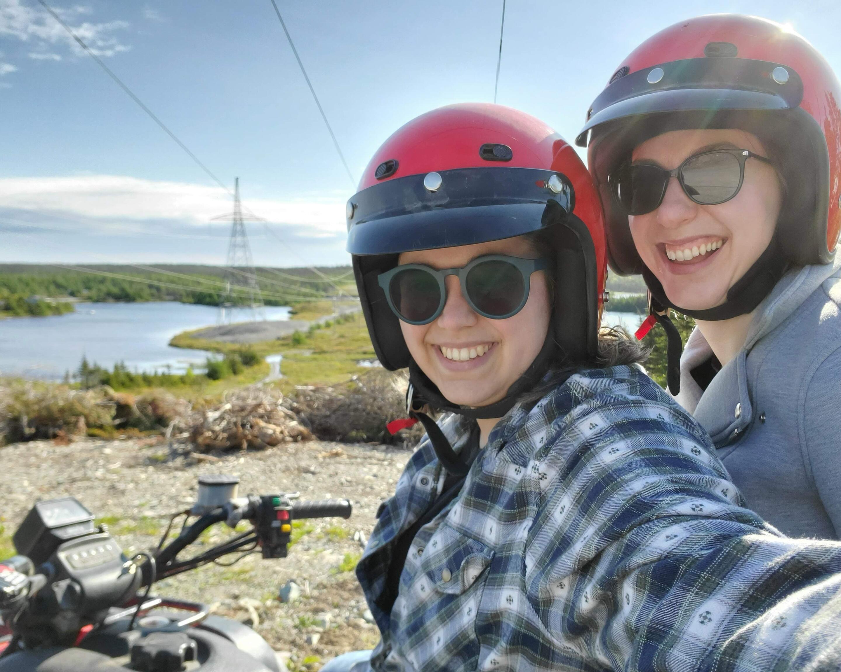 Picture of Lauren’s first (and last) ATV ride - June 2021
