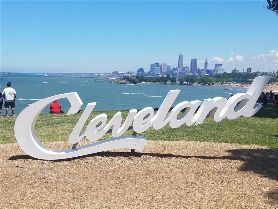 Picture of Cleveland Script Sign - Edgewater Park