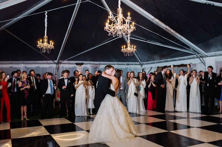 “Jake loves the song ‘Crazy Love’ by Van Morrison,” Blakeney says. “He didn’t make a lot of requests during the wedding planning, but that was one of them, so it was absolutely our first-dance song.”