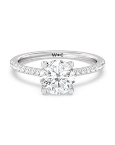 With Clarity Glamorous Cushion, Emerald, Radiant, Round, Oval Cut Engagement Ring