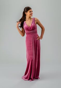 Kennedy Blue Harley V-Neck Bridesmaid Dress