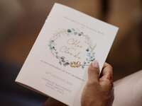Wedding ceremony program