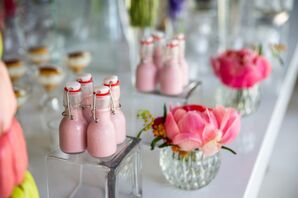 Mini Pink Milkshakes