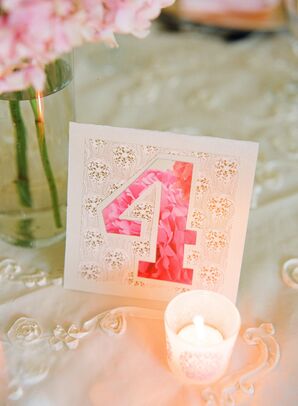 Floral Themed Table Numbers