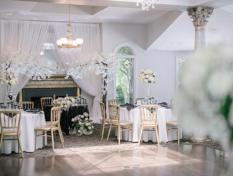 Interior reception space at Ceresville Mansion in Maryland
