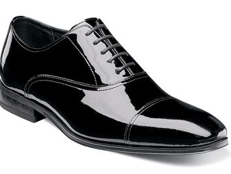 Shiny leather black classic Oxford shoe