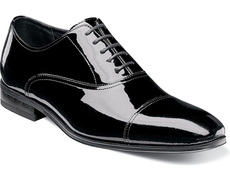 Men S Classic Black Tie Oxford Dress Shoes