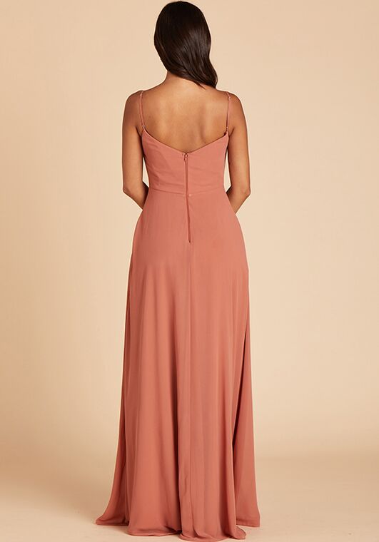 Birdy Grey Devin Convertible Dress in Terracotta V-Neck Bridesmaid Dress - 2