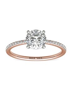 Blue Nile Round Cut Engagement Ring