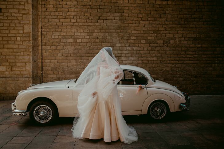 Custom Strapless Fit-and-Flair Gown with Tiered Skirt
