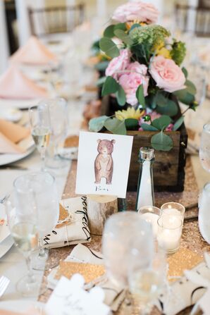 Custom Bear-Inspired Table Number