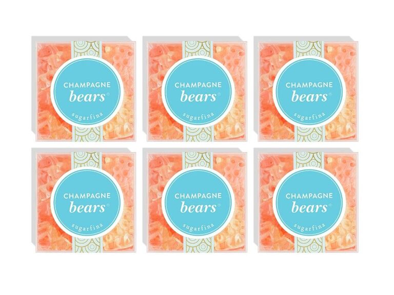 Champagne candy bridesmaid gifts
