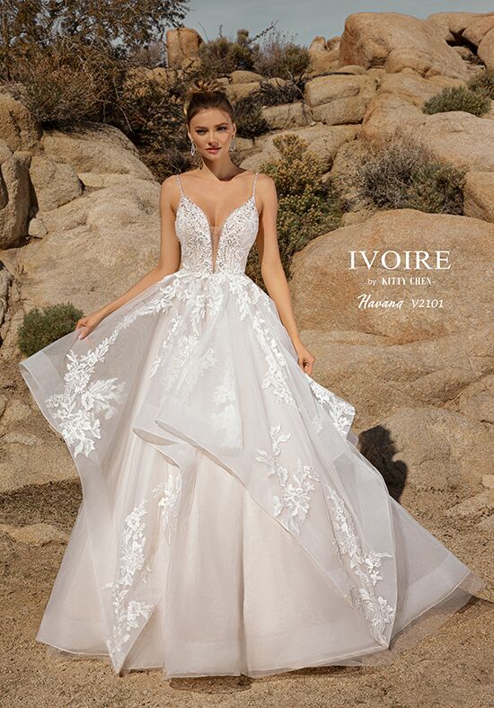 IVOIRE by KITTY CHEN HAVANA,V2101 Ball Gown Wedding Dress - 1