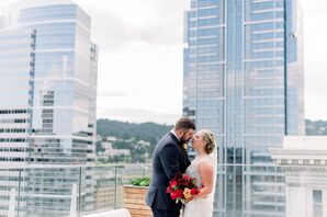 Modern Couple at The Nines Hotel in Portland, Oregon