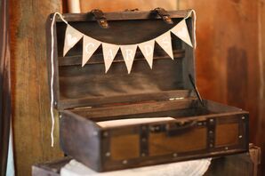 Vintage Luggage Card Holder
