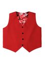 Little Tuxedos "Prodigy" Kids Red Tuxedo (5-Piece Set) Flower Girl Dress and Ring Bearer Outfit - thumbnail - 4