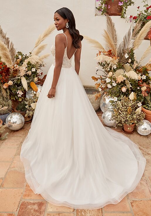 Beloved by Casablanca Bridal BL337-1 Emerald A-Line Wedding Dress - 2