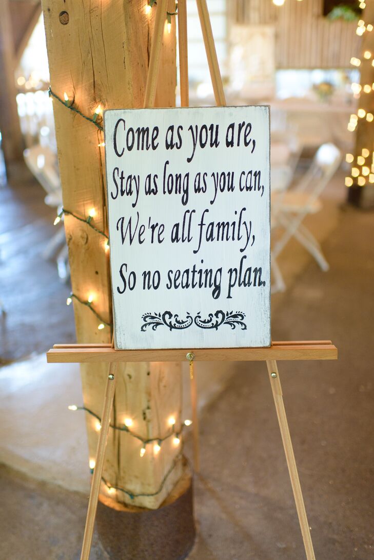 DIY, Simple Seating Assignment Sign