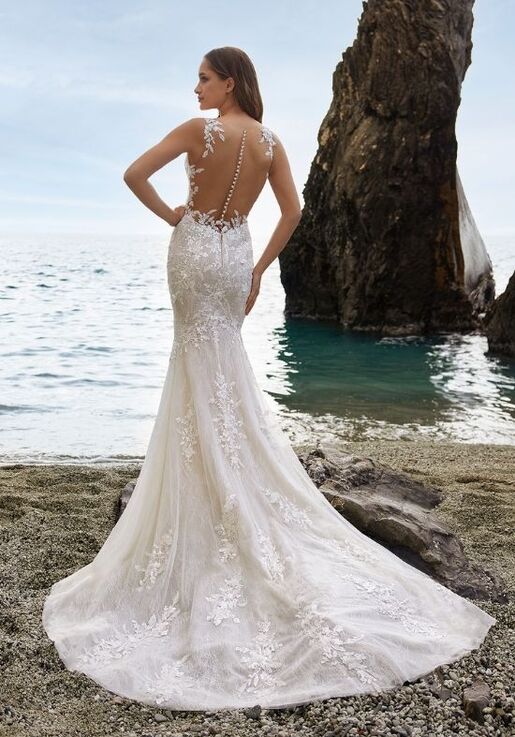 INES DI SANTO Spring 2022 - Leda Trumpet Wedding Dress - 2