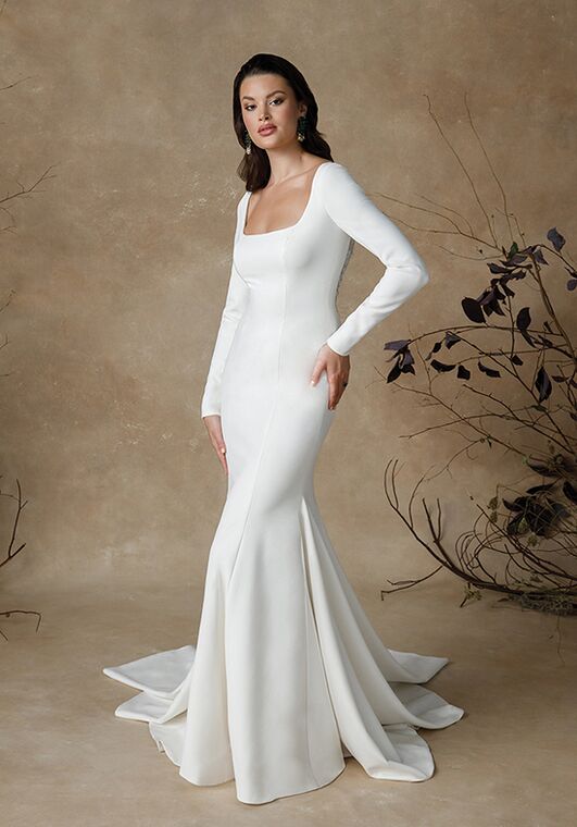 Justin Alexander Gemma Fit-and-Flare Wedding Dress - 3