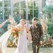 Flower Petal Recessional During Ceremony at The Greenhouse at Driftwood