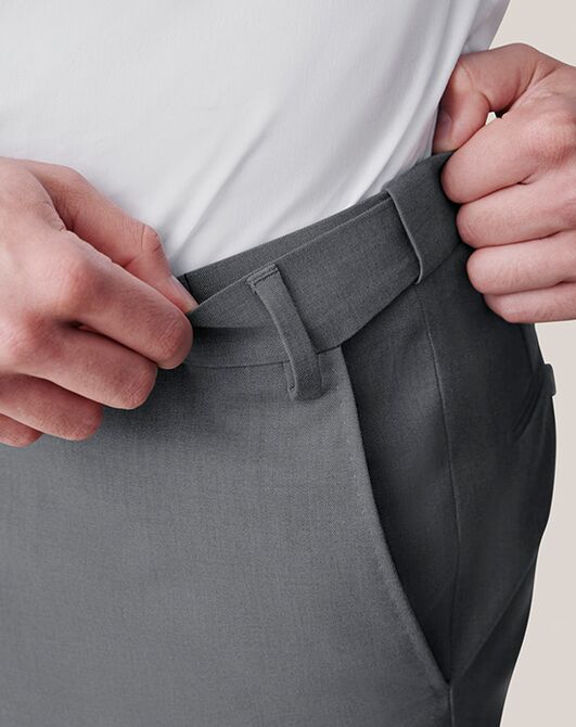 Birdy Grey Suits Taylor Suit Pants in Charcoal Grey Tuxedo - 2