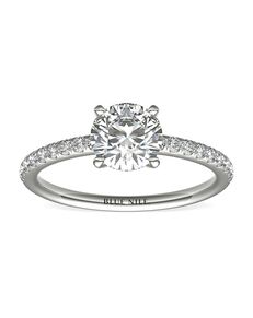 Blue Nile Round Cut Engagement Ring