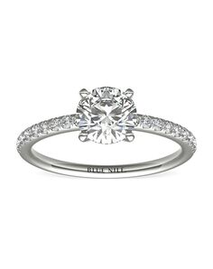 Blue Nile Round Cut Engagement Ring