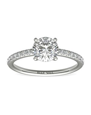 Blue Nile Round Cut Engagement Ring