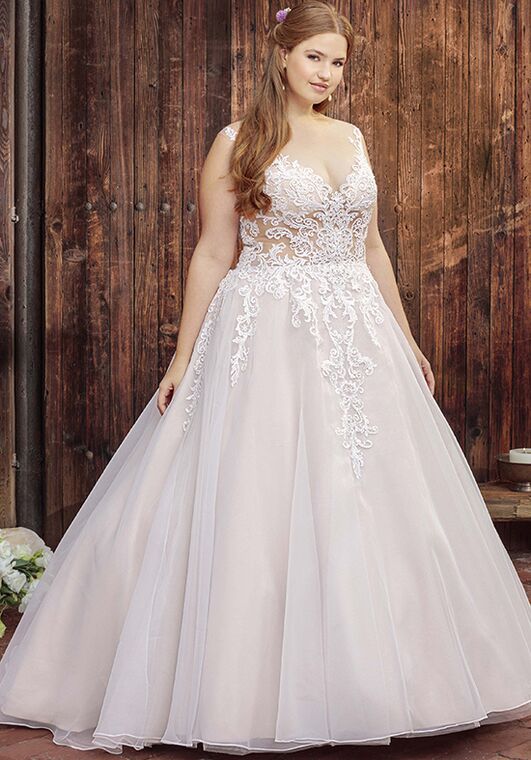 Beloved by Casablanca Bridal BL249 Coral A-Line Wedding Dress - 2