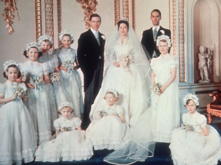 Antony Armstrong-Jones and Princess Margaret on their wedding day.
