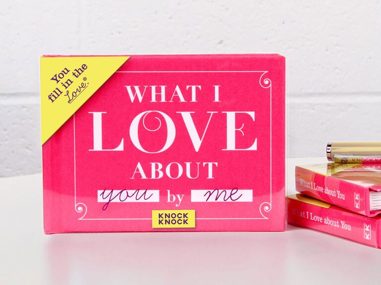 Fill-in-the-blanks What I Love About You book words of affirmation gift idea