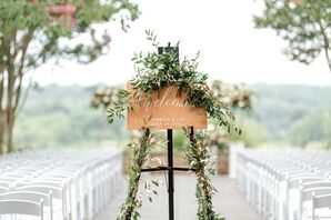 Wood Wedding Welcome Sign