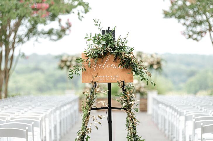 Wood Wedding Welcome Sign