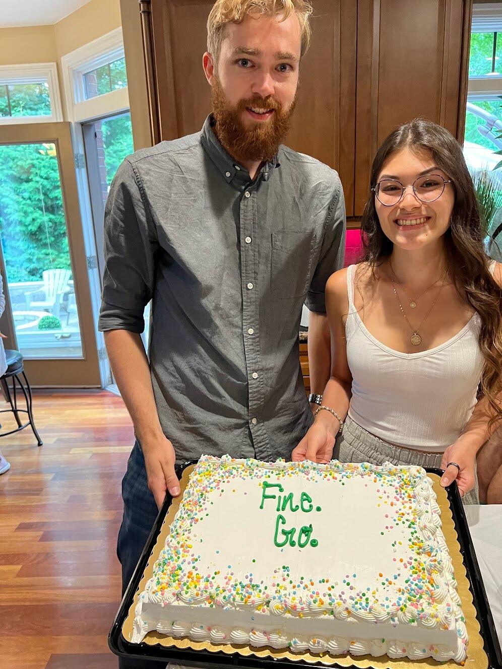 Once we got back from Europe, it was packing time and then off to Colorado! This photo is from our going away party!