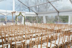 Neutral and White Chiavari Ceremony Chairs