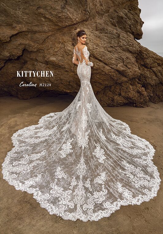 KITTYCHEN CAROLINA, H2124 Fit-and-Flare Wedding Dress - 2