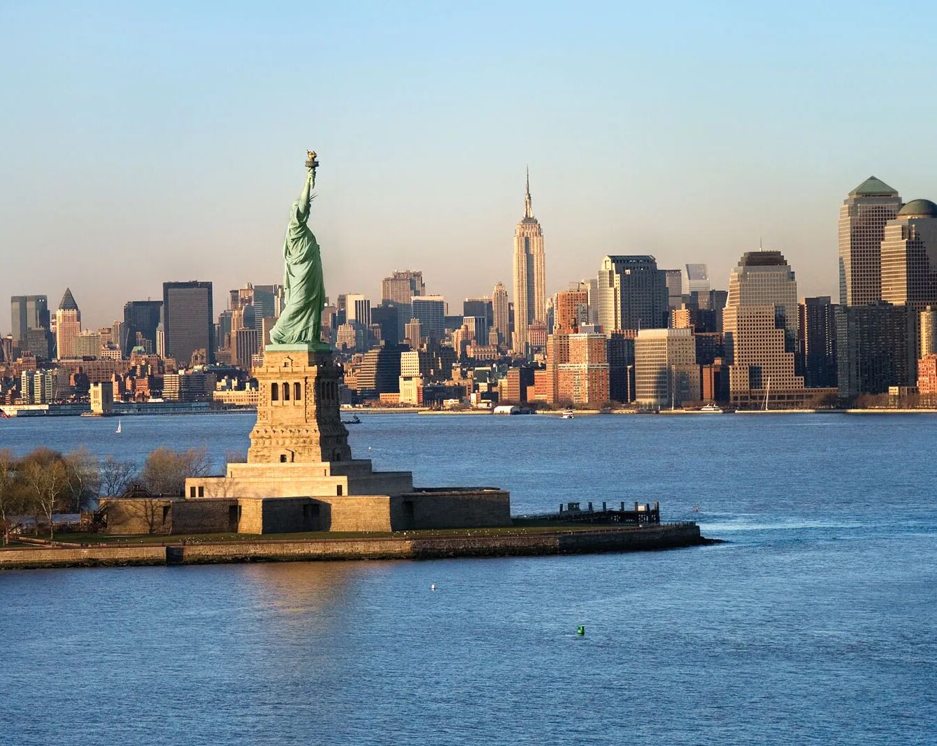 Picture of Ellis Island and Liberty Island