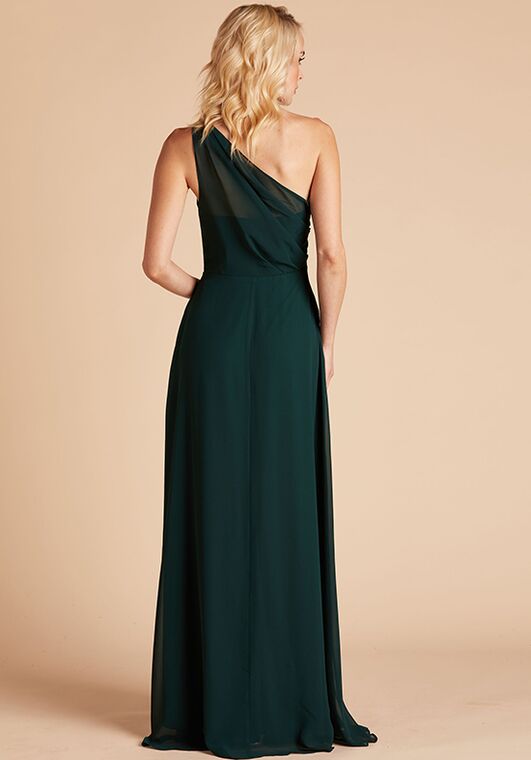 Birdy Grey Kira Dress in Emerald One Shoulder Bridesmaid Dress - 2